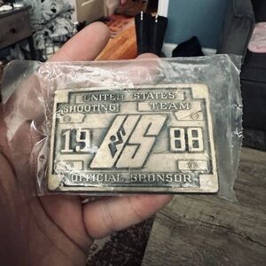 Vintage United States Shooting Team Belt Buckle